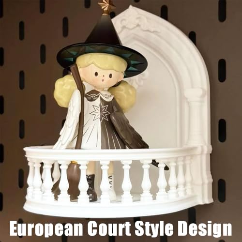 OULIGET Acrylic Mini Floating Shelf - European Court Style Wall Mount for Dolls, Figures & Cameras