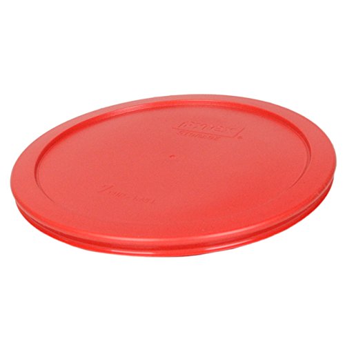 Pyrex 7402-PC Poppy Red Replacement Lids (4-Pack) - USA Made