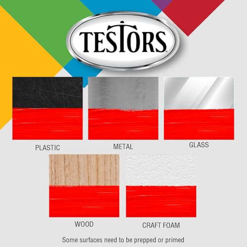 Testors Enamel Paint 0.25 Oz - Flat Black for Art & Crafts