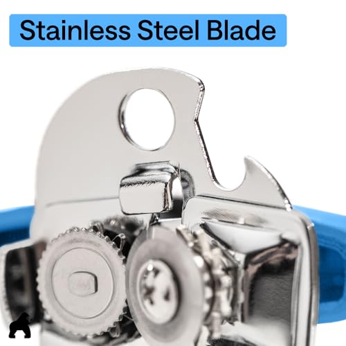 Gorilla Grip Manual Can Opener - Stainless Steel, Aqua