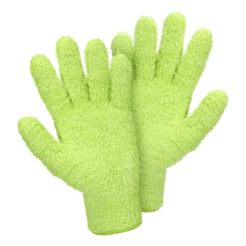 Abeillo Microfiber Cleaning Gloves for Dusting Plants & Home