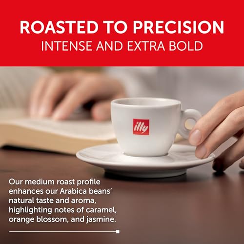 illy Classico Medium Roast Espresso Capsules, 200 Count (20 Packs of 10)
