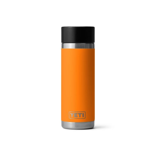 YETI Rambler 18 oz Bottle, Stainless Steel, Vacuum Insulated, with Hot Shot Cap, King Crab