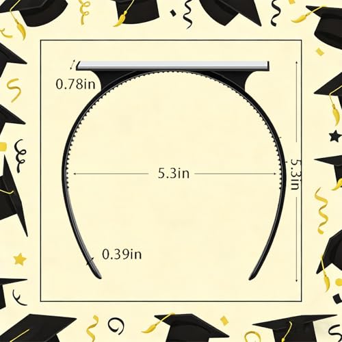 Totelux Graduation Cap Headband Anti-Fall Secure Insert Accessory