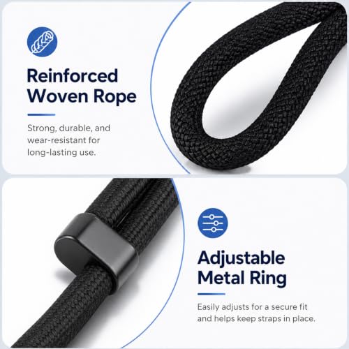 Yepborwin 2-Pack Adjustable Crossbody Strap and Wrist Lanyard for Shark ChillPill