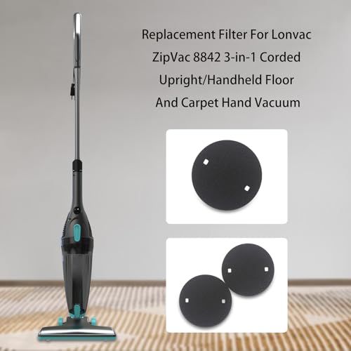 Replacement Filter for Ionvac ZipVac 3-in-1 Handheld Vacuum - 4 Pack