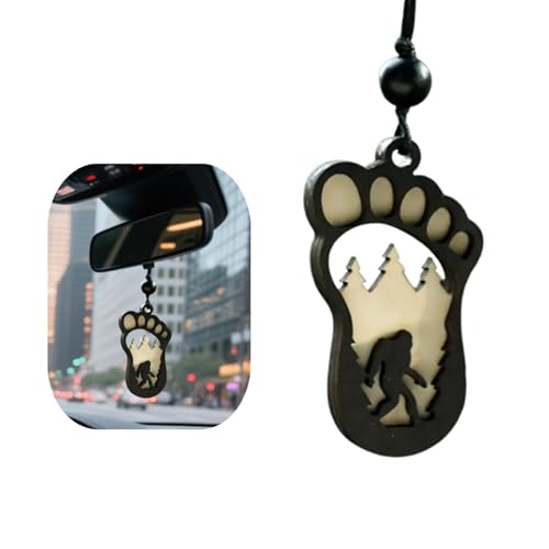 3D Wooden Sasquatch Hanging Ornament - Big Foot Decor for Christmas & Parties