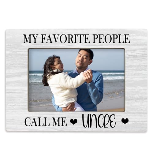 Wooden 4x6 Picture Frame - Perfect Gift for Uncle