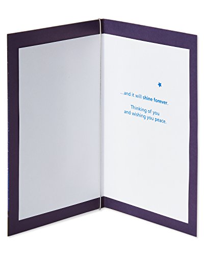 Sympathy Card - New Star Design with Peaceful Message