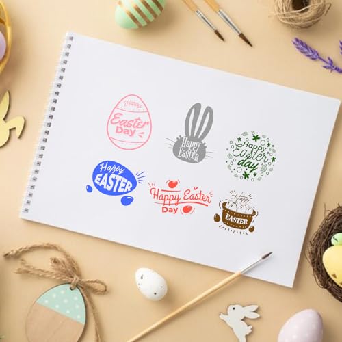 Easter Clear Stamps - Bunny & Egg Designs for DIY Crafts