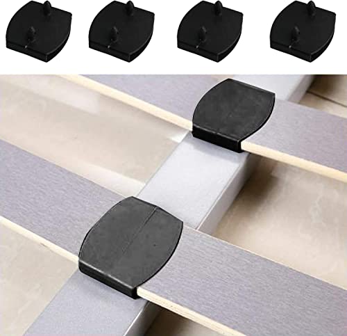 XIAONAN 24pcs Black Bed Slat Cover Caps - 12 Centre & 12 End Holders