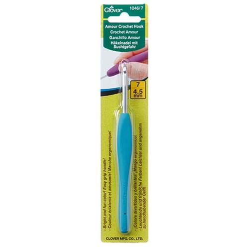 Clover 1048/I Crochet Hook Green Size I 5.5mm - Pack of 2, US 7 / 4.50mm Version Included