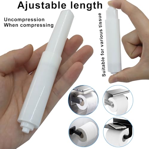 Moicstiy 2 Pack Toilet Paper Holder Spring Rod Replacement - Fits Standard Sizes