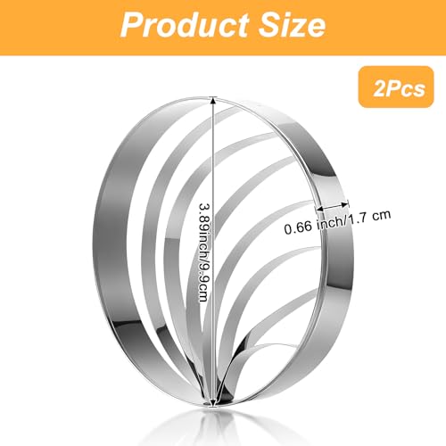 Sibba 2PCS Stainless Steel Concha Cutter Mold - 3.89 Inch