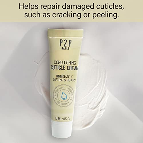 P2P Nails Nourishing Cuticle Cream – Natural Oil Softener & Moisturizer for Healthy Nails