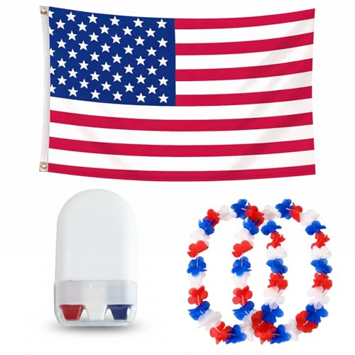 American 250th Anniversary Party Kit with Flag and Leis
