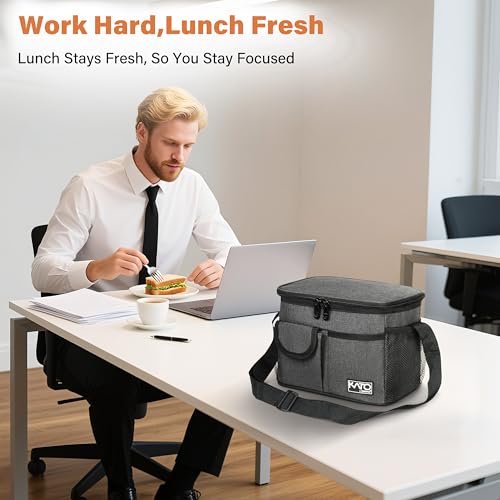 Tirrinia Insulated Lunch Box Cooler - Charcoal, Medium 8L