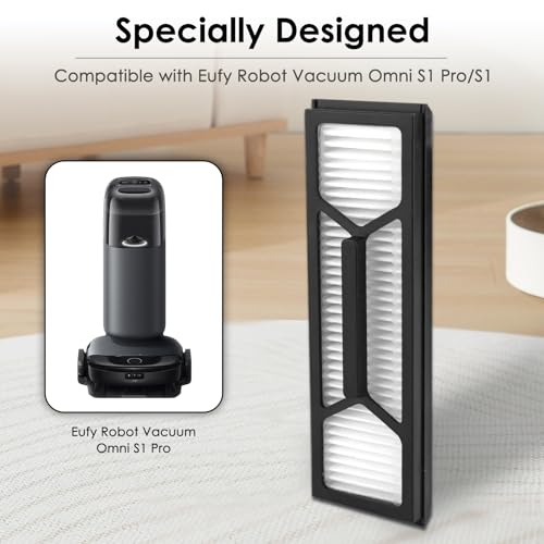 5-Pack HEPA Replacement Filters for Eufy Omni S1 Pro Robot Vacuum