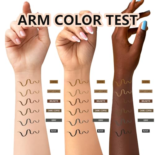 UOCK 6-Color Eyebrow Pencil & Eyeliner Set Long-Lasting Waterproof