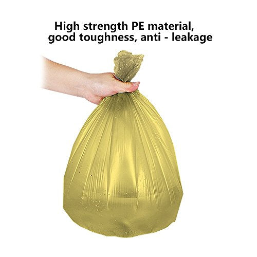 DZTZ 4 Gallon Trash Bags - 100 Counts (5 Rolls) Durable & Leakproof