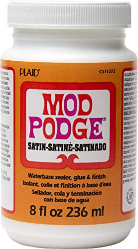 Mod Podge Satin Finish Sealer & Glue, 8 oz. Clear Bottle