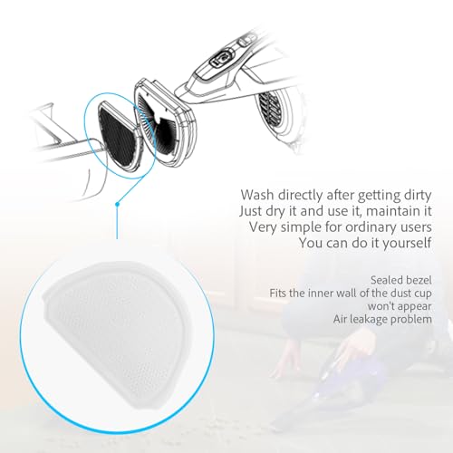KLMHT 90640311 Vacuum Pre-Filter for Black & Decker Vacuum Cleaners, Pack of 2