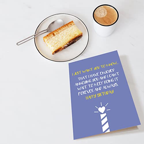 Funny Birthday Card for Husband, Wife, Boyfriend, Girlfriend