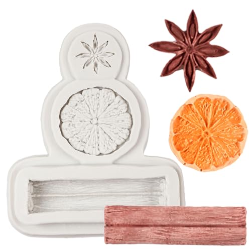 Winter Spices Silicone Mold Set for Cake Decorating and Crafts