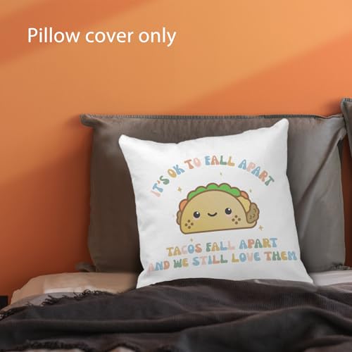 Mental Health Pillow Covers 18x18 - Flannel Funny Decor (Mentel Health8)