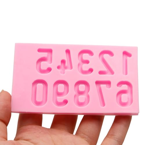 3D Silicone Number Molds 0-9 for Cake Decoration & Crafts