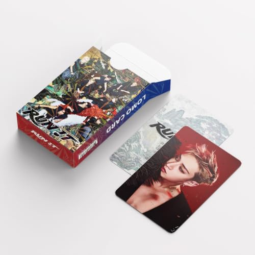 Stray Kids RUN IT Album Photocard & Sticker Set - Colorful 92-Piece Collection