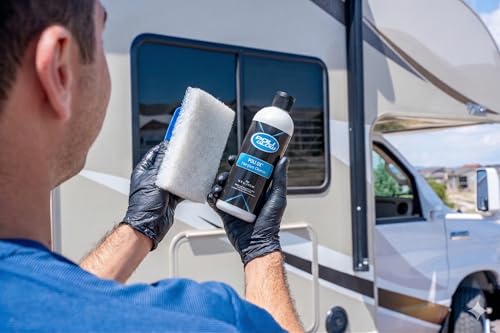 Poli Glow Non-Abrasive Scrub Pad with Handle for Boats & RVs