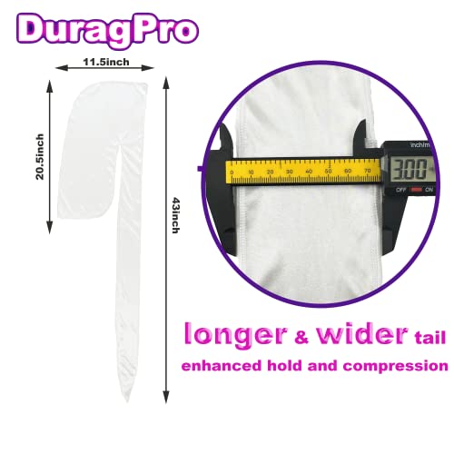 2 Pack Silk Durag for Men and Women, Silky Satin Do Rag