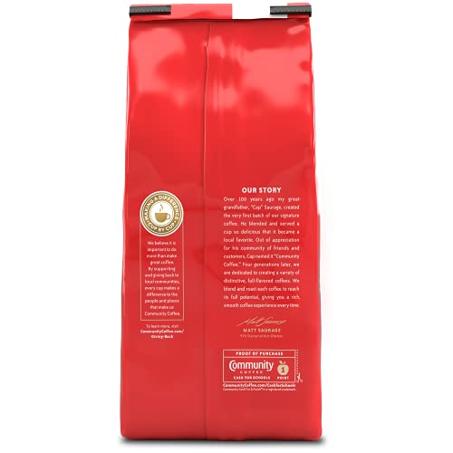 Community Coffee Café Special Half-Caff Medium Dark Roast Ground Coffee 12oz