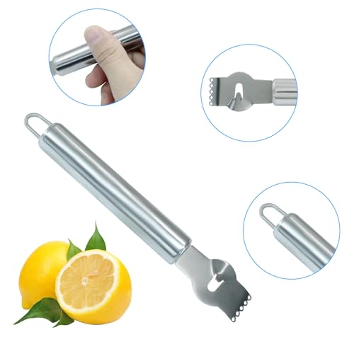 Kemcatui Stainless Steel Lemon Peeler & Y Shaped Fruit Peeler Set