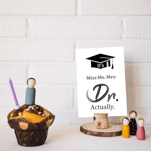 Funny Doctor Graduation Card for Her - PhD Congrats Gift
