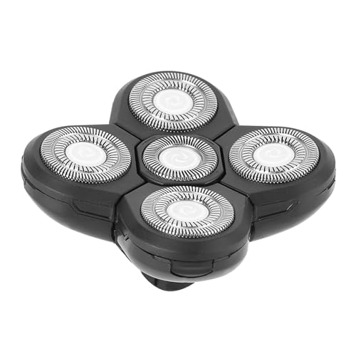 LUCKDANO Electric Shaver Replacement Head 5-Blade Rotating Beard Shaver