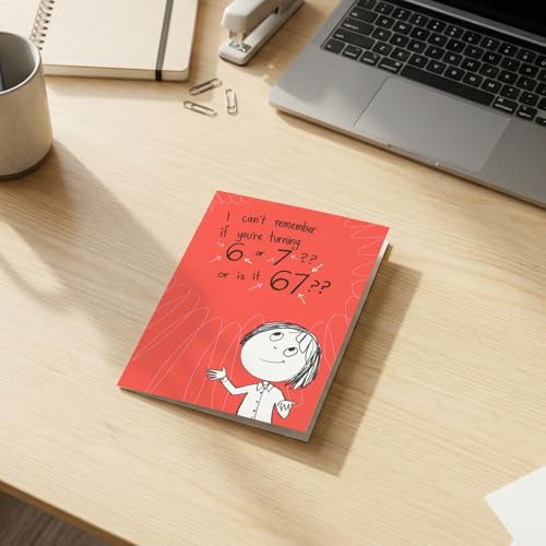 Funny Birthday Card for Teens - Viral 6 or 7 Meme Humor Greeting Card