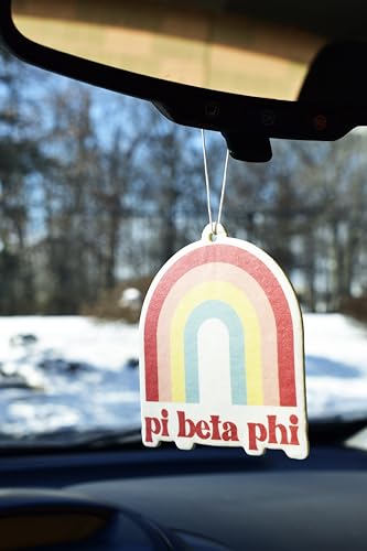 Pi Beta Phi Rainbow Air Freshener - Flowers & Sunshine Scent - 2 Pack