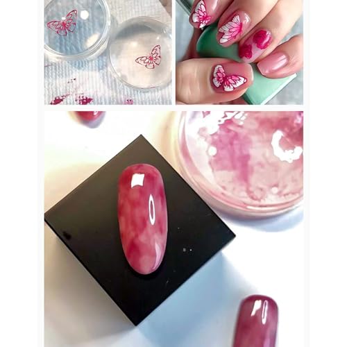 Clear Jelly Nail Stamper Set with Scraper and Stamping Plates