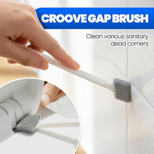 Denvlex Pearl White Toilet Plunger with Holder - Heavy Duty Bathroom Cleaner