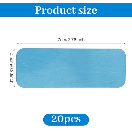 20 Pack Adhesive Metal Plates for Magnetic Lighting - Silver
