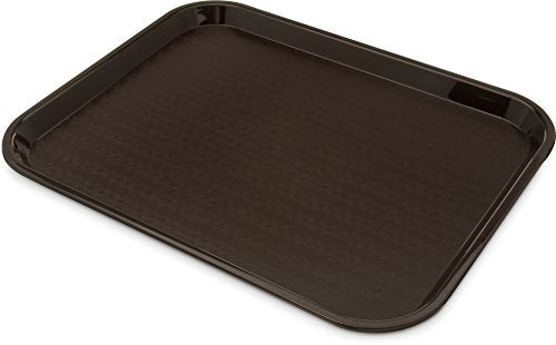 Carlisle Fast Food Tray - 14" x 18" Chocolate, Lightweight & Slip-Resistant