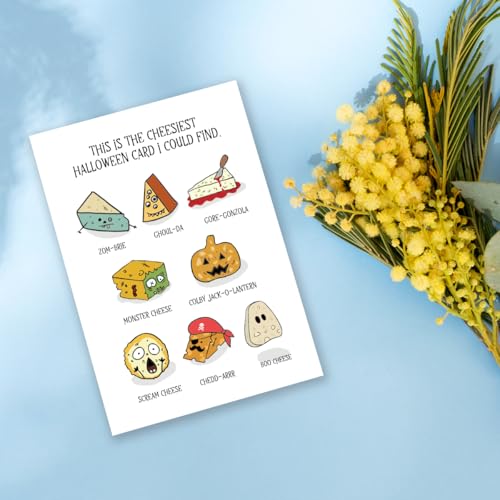 Funny Cheese Pun Halloween Card for Cheese Lovers