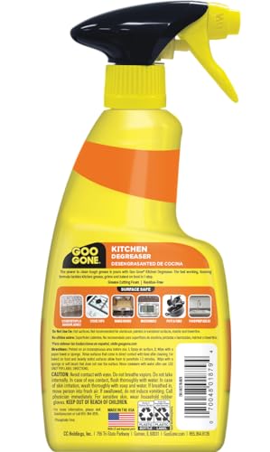 Goo Gone Degreaser - Fast-Acting Kitchen Cleaner for Grease & Grime - 14 Fl. Oz.