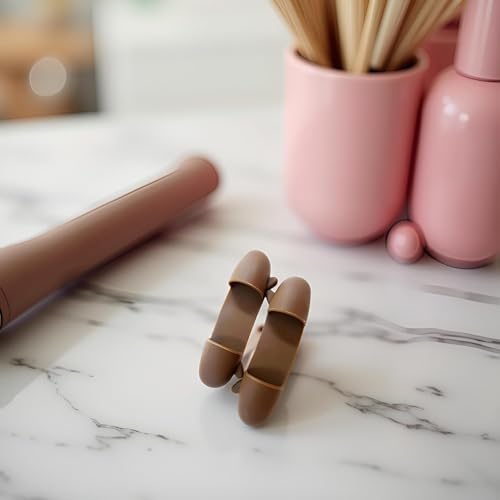 YLiiii Heat Resistant Silicone Finger Guards for Hair Styling Tools - 1 Pair