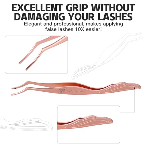 Pretty Memory Stainless Steel Eyelash Applicator Tool in Rose Gold