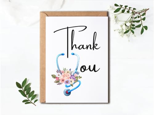 Thank You Card for Nurses and Doctors - 5x7 Premium Card