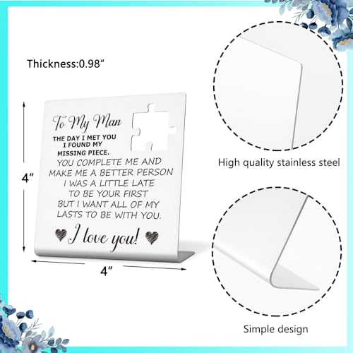 Romantic Desk Sign for Him - Anniversary & Valentine’s Day Gift for Husband