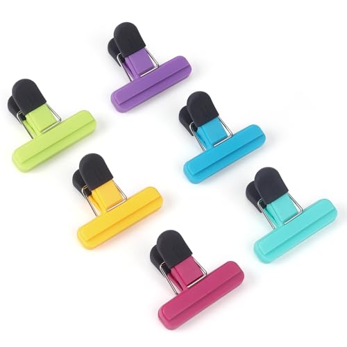 Tamaki 6 Pack Durable Plastic Chip Clips - Assorted Colors